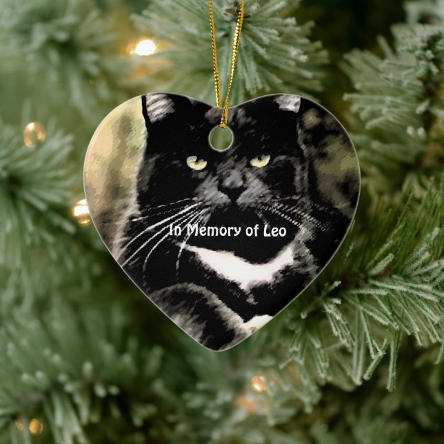 In Memory of Cat Christmas Photo Ornaments (Tree)