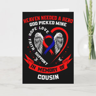 In Memory Of Cousin Chd Awareness Month Graphic Wi Card