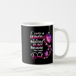 In Memory Of Dad Angel Know Heaven Beautiful Coffee Mug