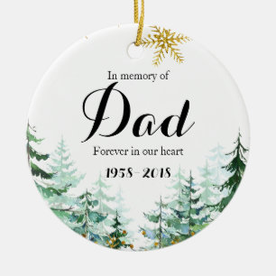 In Memory of Dad Ornament Christmas Gifts