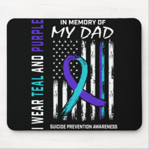 In Memory Of Dad Suicide Awareness Prevention Amer Mouse Mat