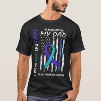 In Memory of Dad Suicide Awareness Prevention Amer T-Shirt