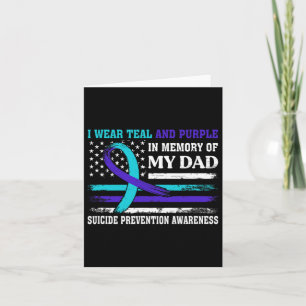 In Memory Of Dad Suicide Prevention Awareness Amer Card