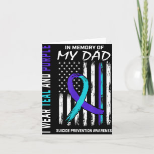 In Memory Of Dad Suicide Prevention Awareness Amer Card