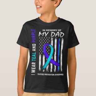 In Memory Of Dad Suicide Prevention Awareness Amer T-Shirt