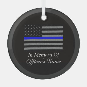 IN MEMORY OF FALLEN POLICE OFFICER ORNAMENT