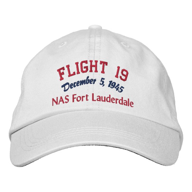 In Memory of Flight 19 Embroidered Hat (Front)