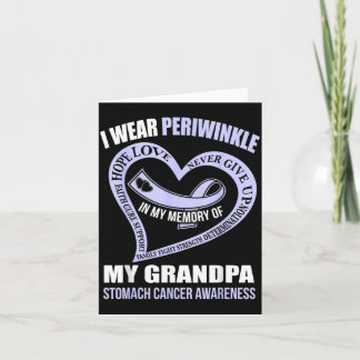 In memory of grandpa STOMACH CANCER AWARENESS Card