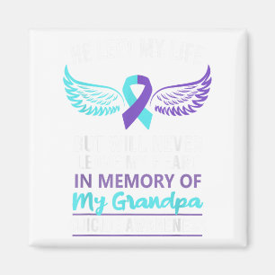 In Memory Of Grandpa Suicide Awareness Prevention  Magnet