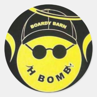 In Memory of H Bomb Boardy Barn Sticker