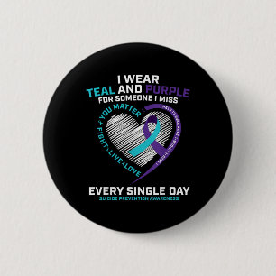 In Memory Of I Miss Son Mum Dad Suicide Prevention 6 Cm Round Badge