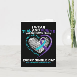 In Memory Of I Miss Son Mum Dad Suicide Prevention Card