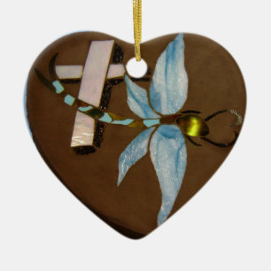 In Memory Of in Stained Glass Ceramic Tree Decoration