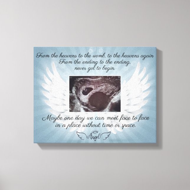 In Memory of loss baby Canvas Print (Front)