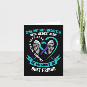 In Memory of Loving Best Friend Suicide Awareness Card
