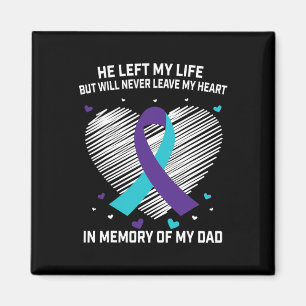 In Memory of Loving Dad Suicide Awareness Preventi Magnet