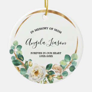 In Memory of Mum Christmas Ceramic Ornament