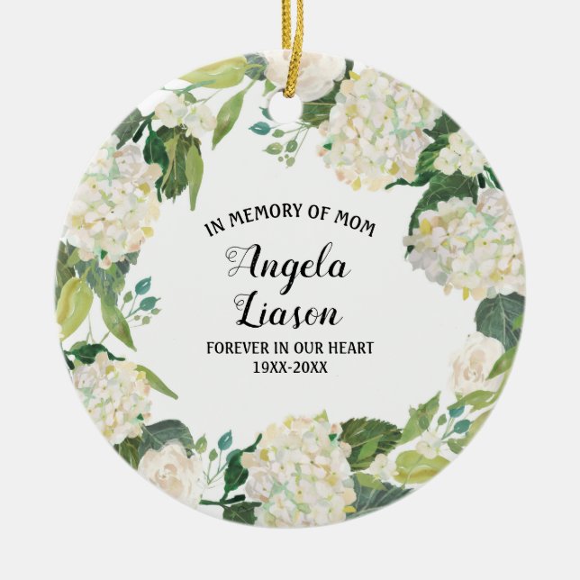 In Memory of Mum Christmas Ornament (Front)