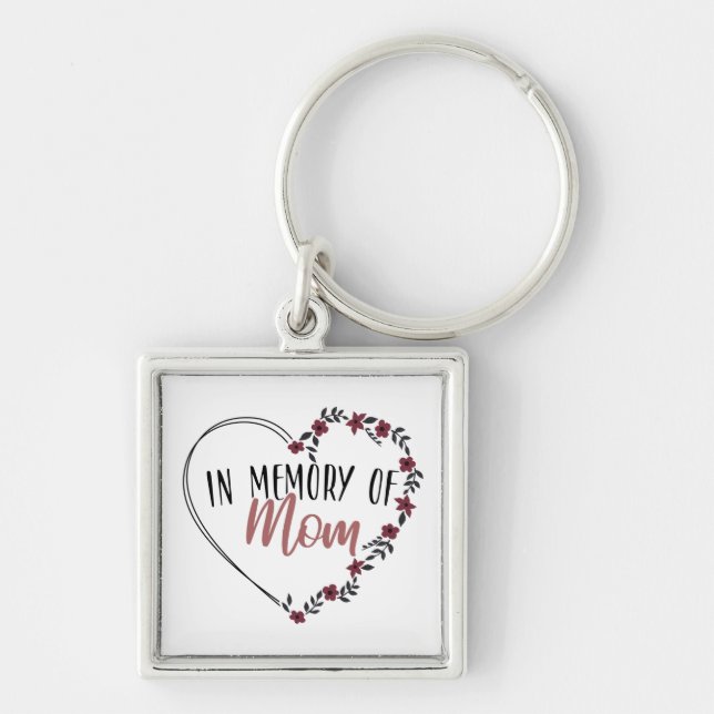 In Memory Of Mum Keychain (Front)