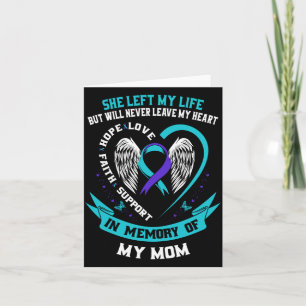 In Memory Of Mum Loss Of Mother Suicide Awareness Card