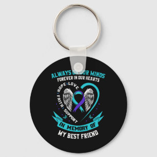 In Memory Of My Best Friend Suicide Awareness Prev Key Ring