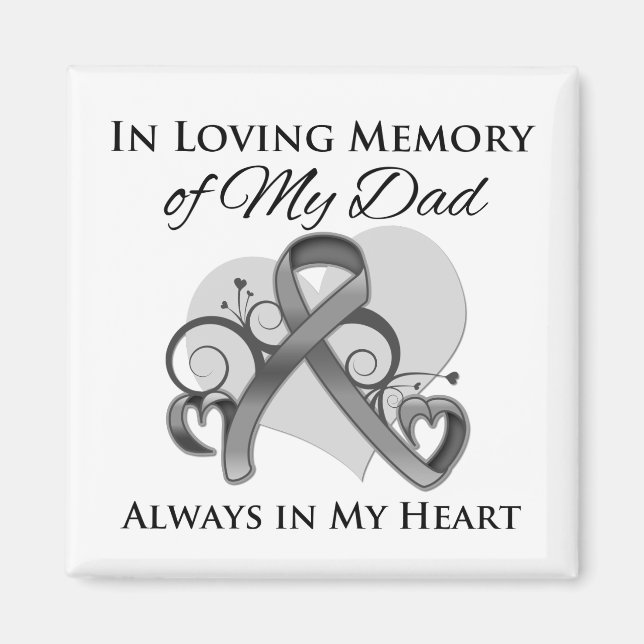 In Memory of My Dad - Brain Cancer Magnet (Front)