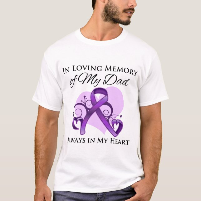 In Memory of My Dad - Pancreatic Cancer T-Shirt (Front)