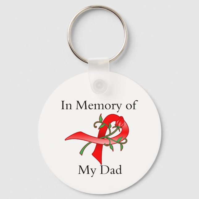 In Memory of My Dad - Stroke Disease Key Ring (Front)