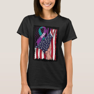 In Memory of my Dad Suicide Awareness American Fla T-Shirt