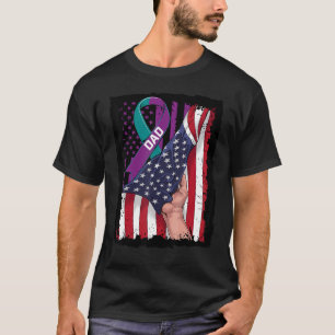 In Memory of my Dad Suicide Awareness American Fla T-Shirt