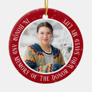 In Memory of My Donor Transplant Christmas Ceramic Tree Decoration