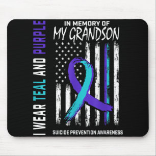 In Memory Of My Grandson Suicide Awareness Prevent Mouse Mat