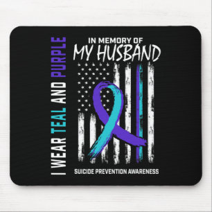 In Memory Of My Husband Suicide Awareness Preventi Mouse Mat