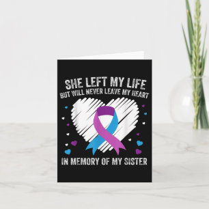 In Memory Of My Loving Sister Suicide Prevention A Card
