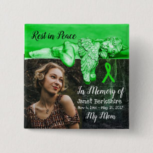 In Memory of My Mom Lyme Memorial Button