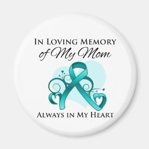 In Memory of My Mum - Ovarian Cancer Magnet