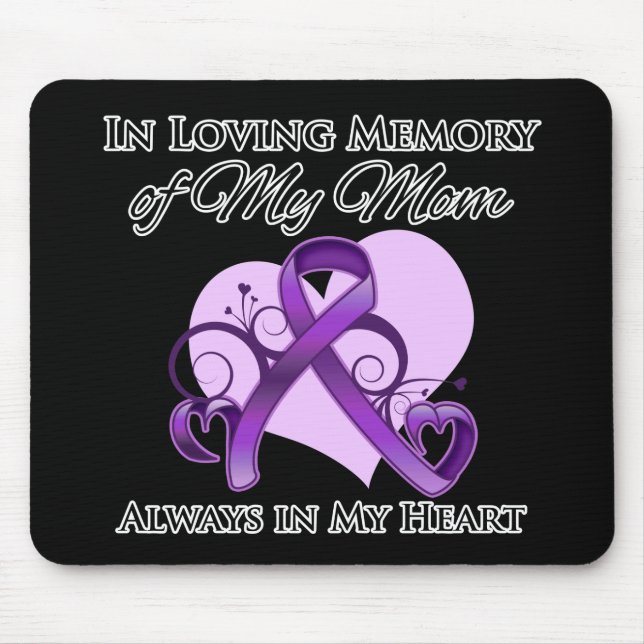 In Memory of My Mum - Pancreatic Cancer Mouse Mat (Front)
