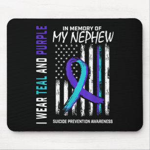 In Memory Of My Nephew Suicide Awareness Preventio Mouse Mat