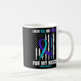 In Memory Of My Niece Suicide Awareness Usa Flag B Coffee Mug