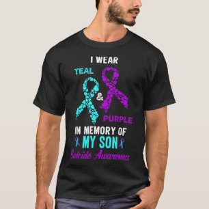 In Memory Of My Son Mum Dad Suicide Prevention Awa T-Shirt