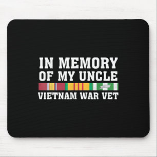 In Memory Of My Uncle Vietnam Veteran Family Match Mouse Mat