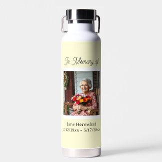 In Memory of | Photo Keepsake Gift Water Bottle