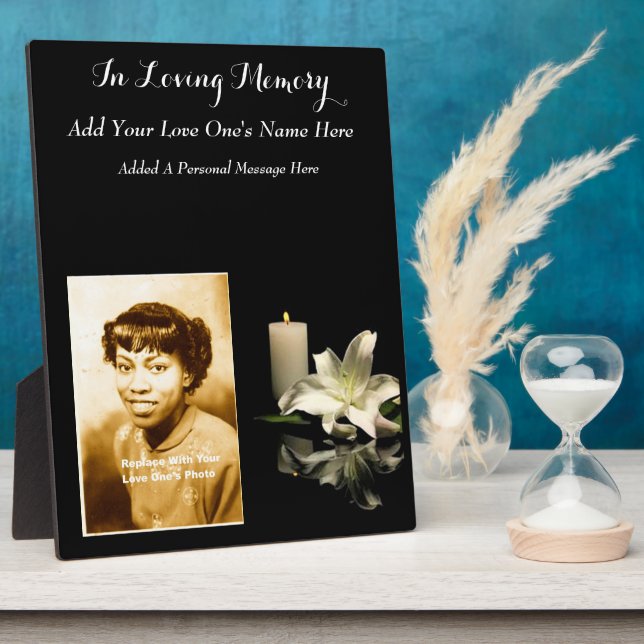 In Memory Of Plaque (Side)