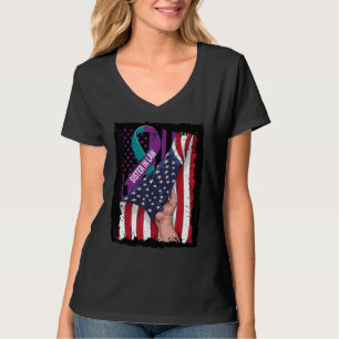 In Memory of Sister In Law Suicide Awareness USA F T-Shirt