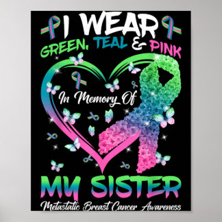 In Memory Of Sister Metastatic Breast Cancer Poster