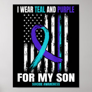 In Memory Of Son Suicide Awareness Flag Ck Print G