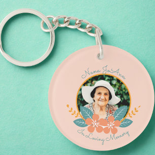 In Memory Of, Sympathy Photo Key Ring