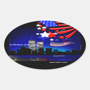 In Memory of the Fallen Sept 11 Memorial Sticker