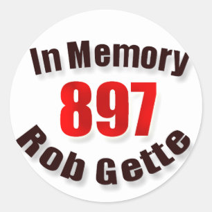 In Memory of the late Rob Gette sticker