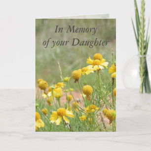 In Memory of your Daughter Card